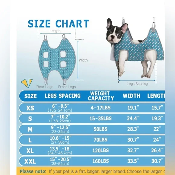 Lollimeow Pet Grooming Hammock
Harness for Cats& Dogs - Picture 4 of 4